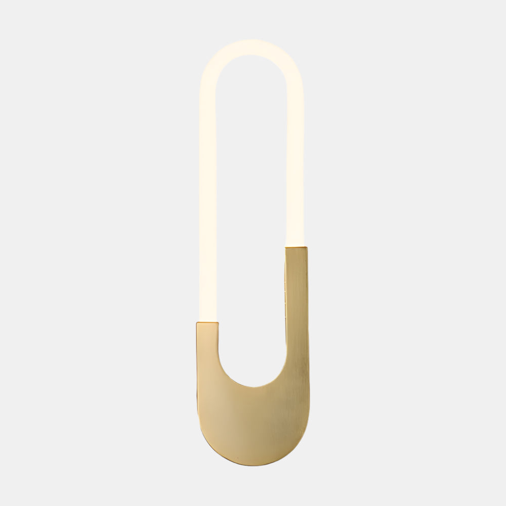 Stilren oval LED-vägglampa med mjuk belysning