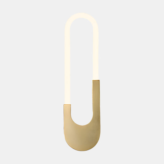 Stilren oval LED-vägglampa med mjuk belysning