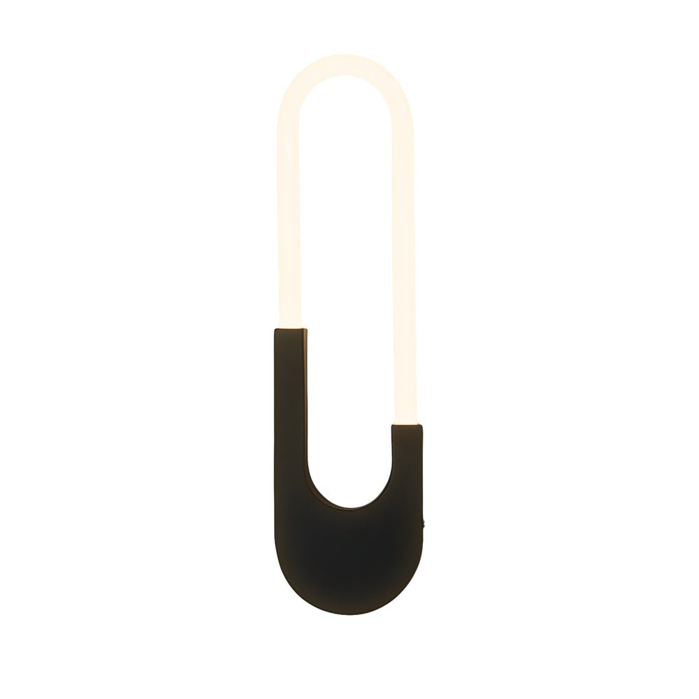 Stilren oval LED-vägglampa med mjuk belysning