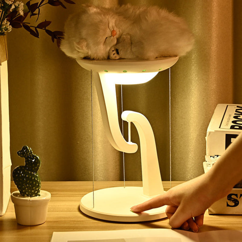 Snygg LED-bordslampa med mobilhållare och låg energiförbrukning