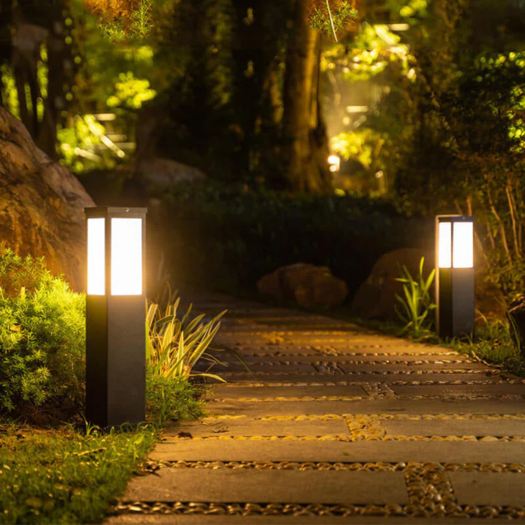Energibesparende Udendørs Solcellelampe med LED Lys