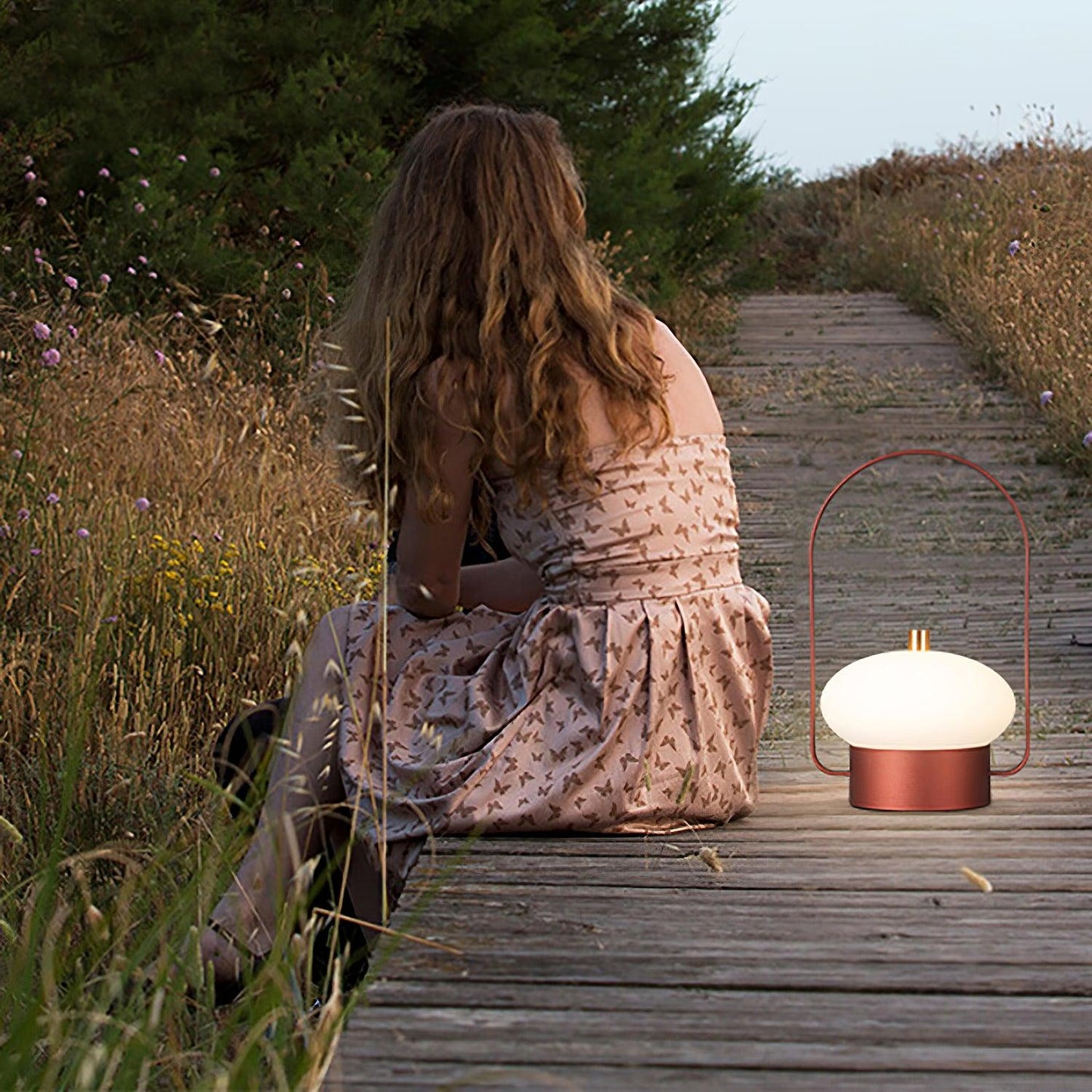 Genopladelig Trådløs Bordlampe med Blødt Stemningslys