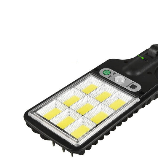 Effektiv solcellslampa med sensor och fjärrkontroll