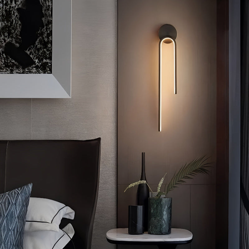 Snygg LED-vägglampa med energisnål belysning