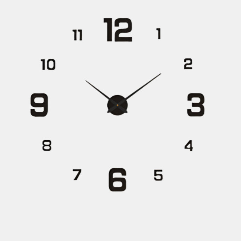 Kreativ väggklocka med flexibel design och lysande effekt