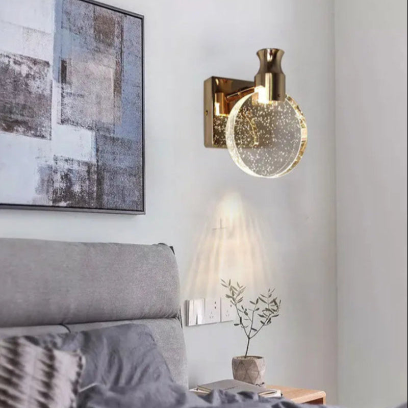 Elegant kristall LED-vägglampa – Stilfull atmosfär till hemmet