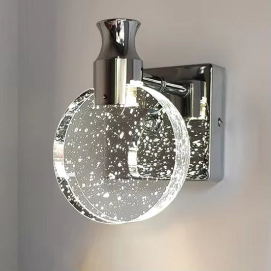 Elegant kristall LED-vägglampa – Stilfull atmosfär till hemmet