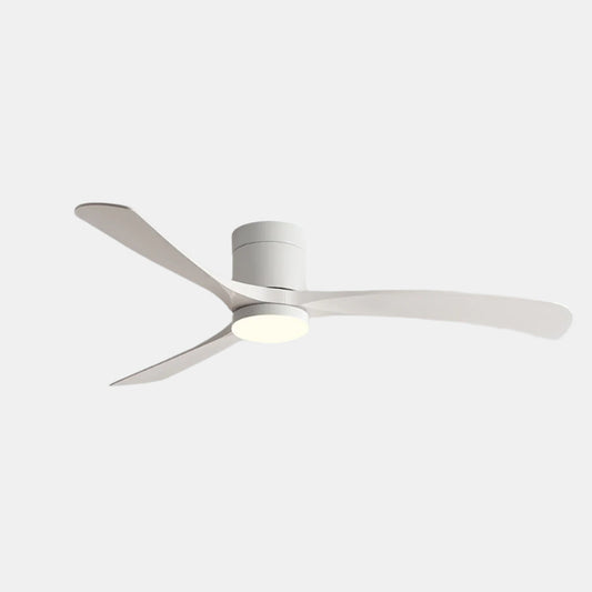 Stilren takfläkt med tyst drift och LED-lampa