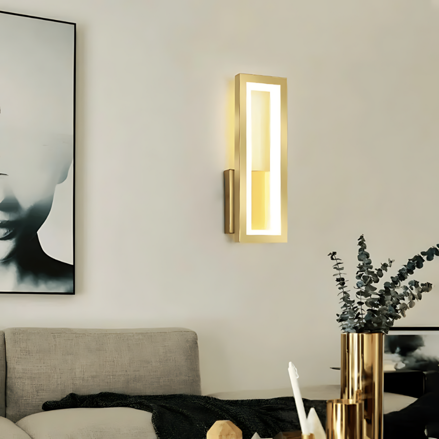 Elegant LED-vägglampa med justerbart ljus och energieffektivitet