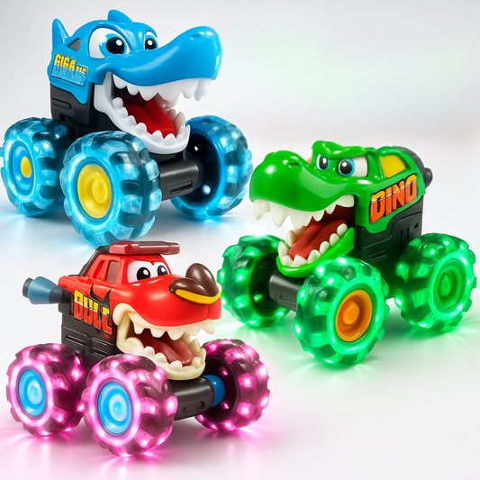 Lyse biler legetøj til børn og småbørn – Monster Truck design