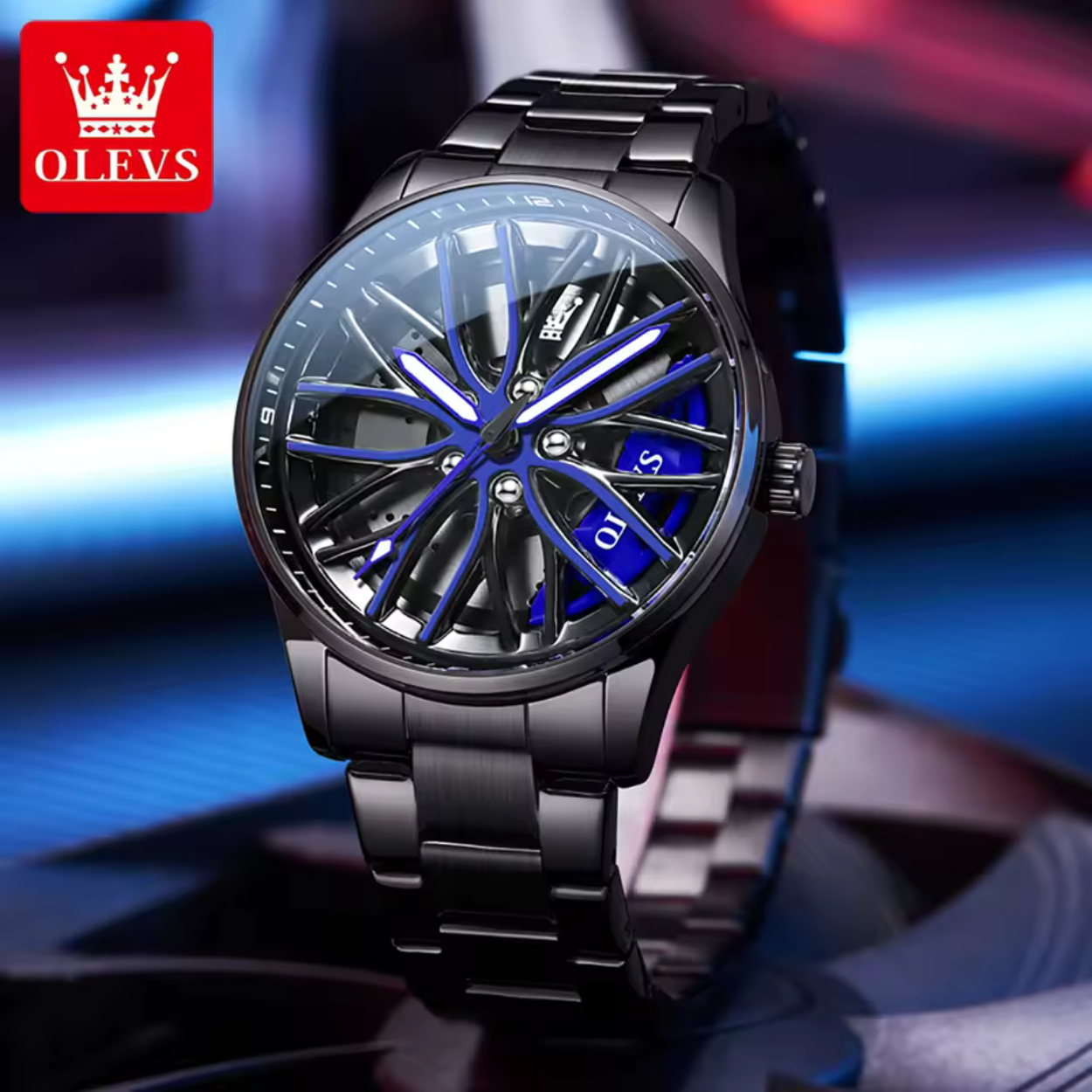 Stilfuld Herreur med Sports Chronograph Design