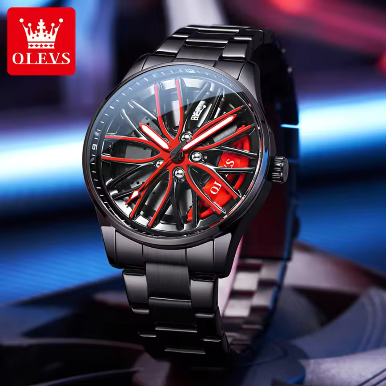 Stilfuld Herreur med Sports Chronograph Design