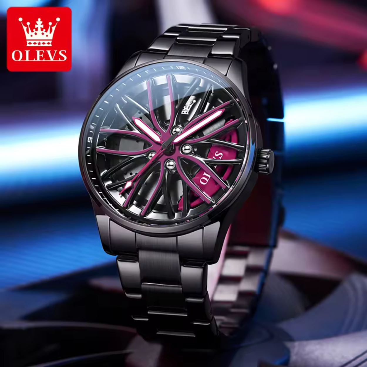 Stilfuld Herreur med Sports Chronograph Design