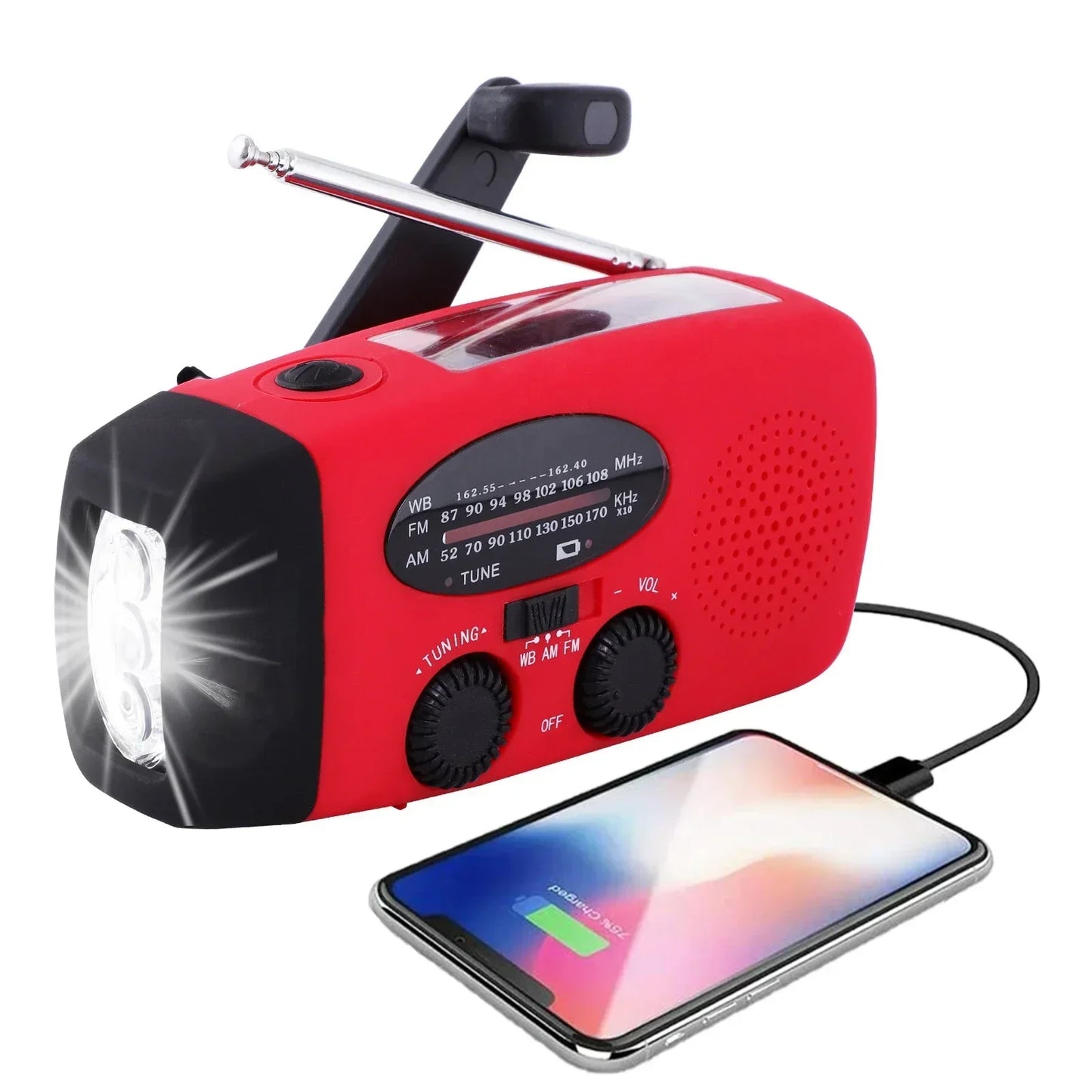 Nødradio med Solcelle & Powerbank - Altid Forbundet & Opladet