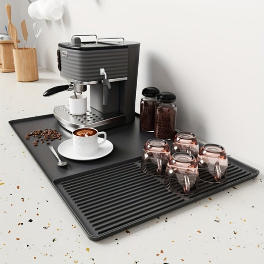 Silikonkaffebarmatta med dräneringssystem - Håller rent och torrt