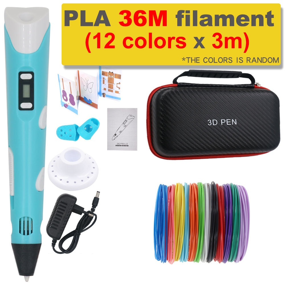 3D-penna för gör-det-själv med 200 m PLA-filament – Present till barn