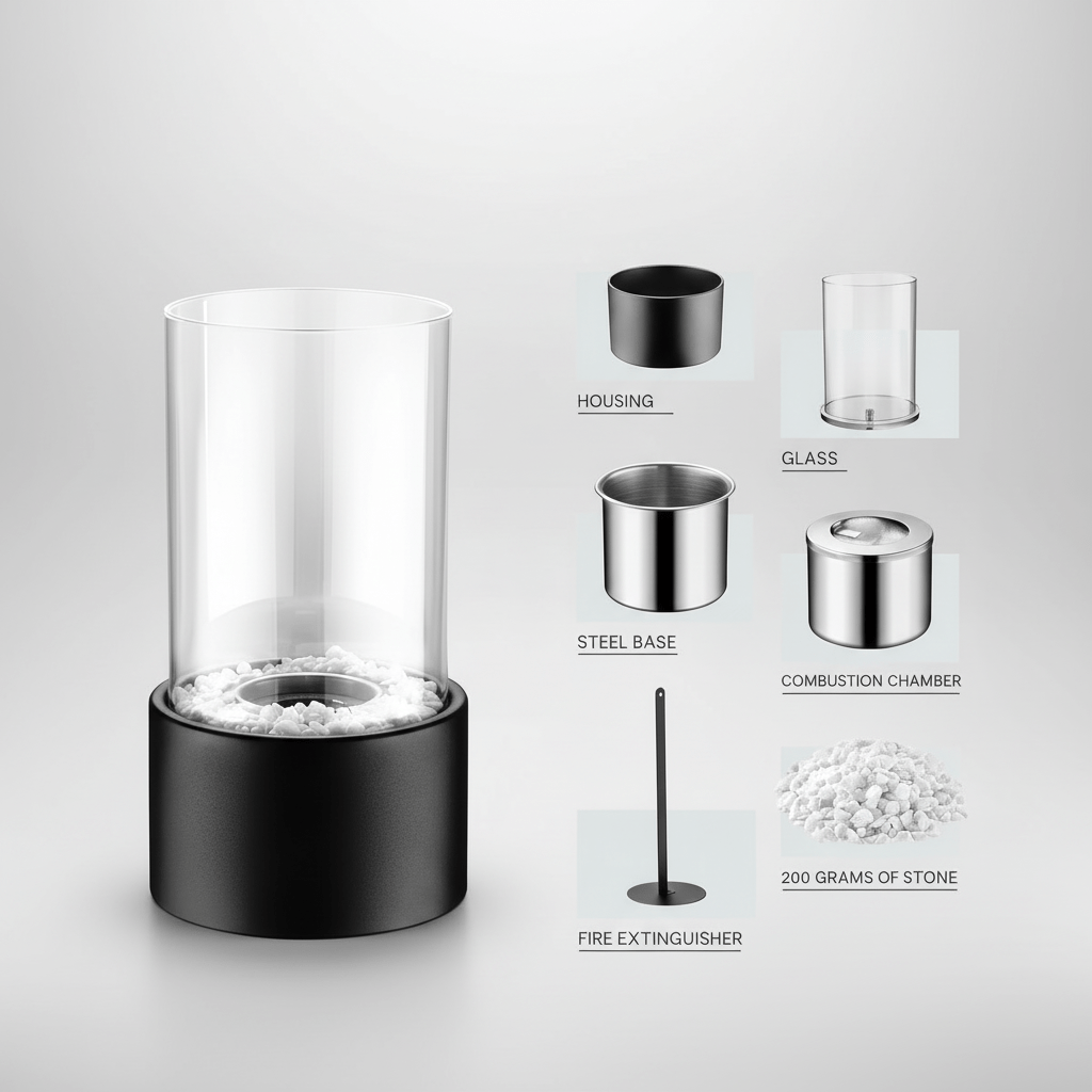 Elegant Glas Olie Lampe til Stemningsfuld Belysning