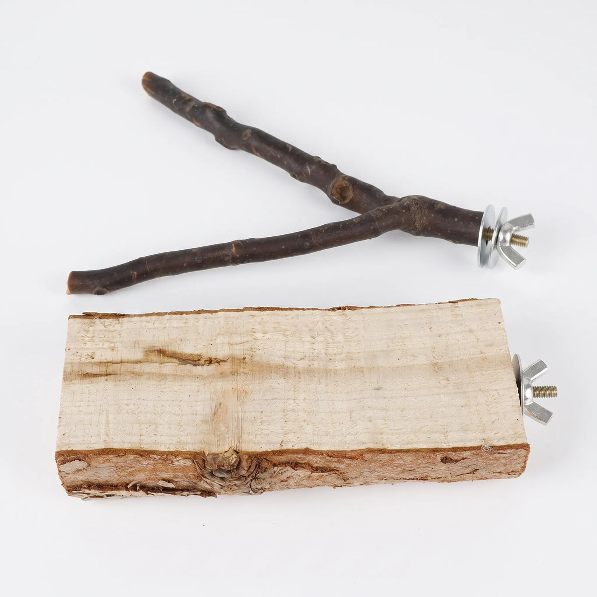 Naturlig fågelpinne – sittpinne-set