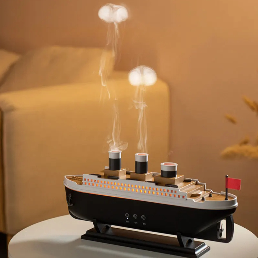 Aromaterapidiffuser med lugnande dimma och LED-ljus