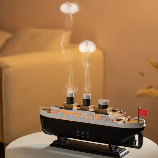 Aromaterapidiffuser med lugnande dimma och LED-ljus
