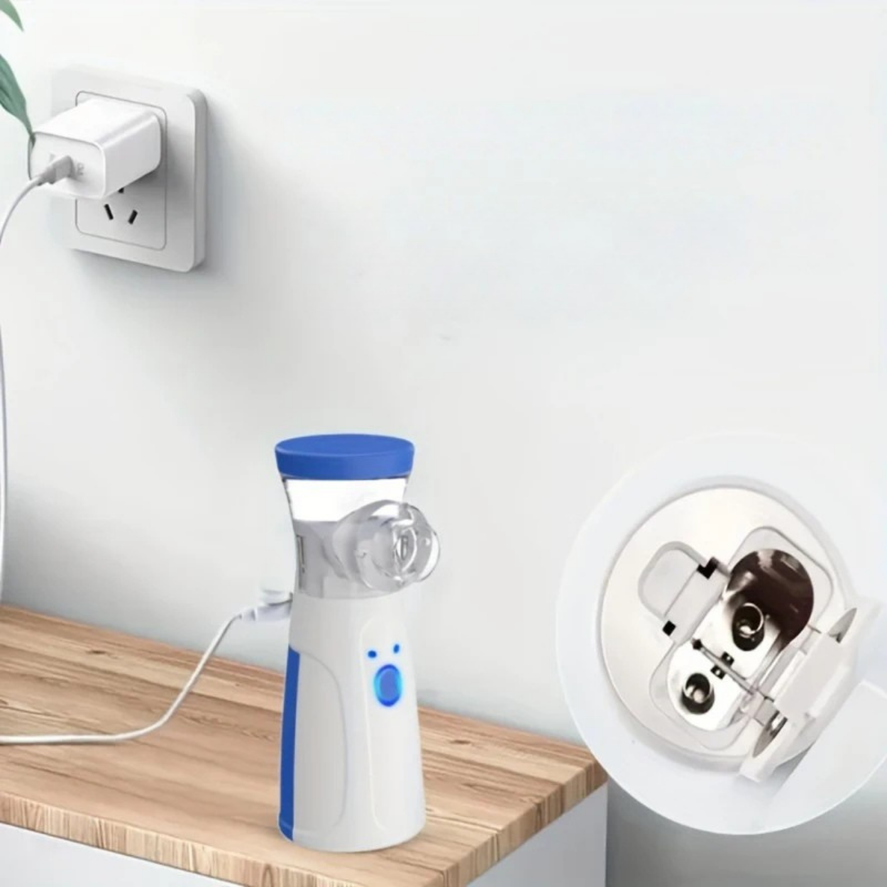 Bærbar Ultrasonisk Nebulisator med Fin Damp