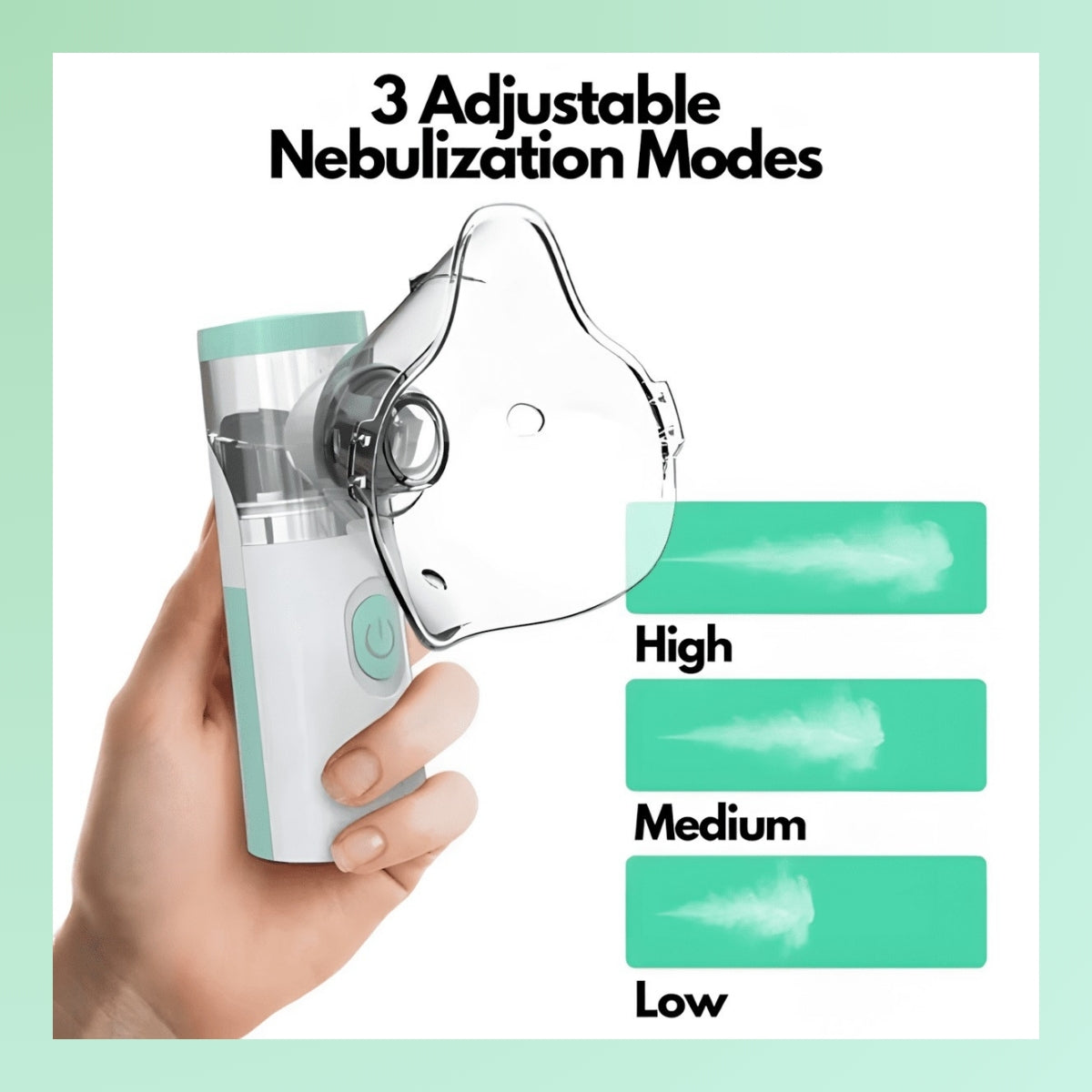 Portabel Kompakt Inhalator til Astma – Nebulisator til Hjemmet og Rejser