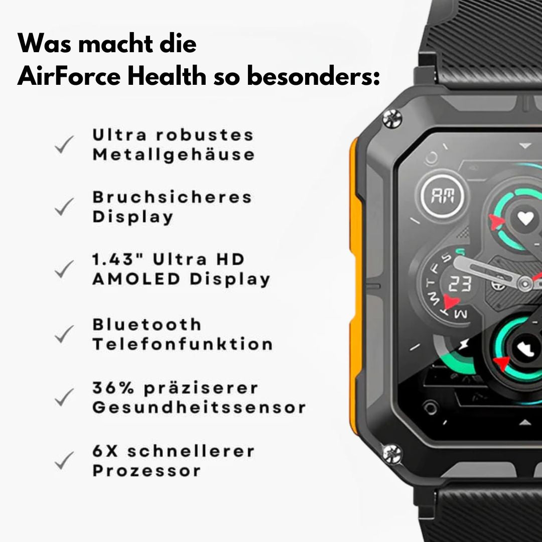 Oförstörbar militär hälso-smartklocka - certifierad modell K-52 (2025)