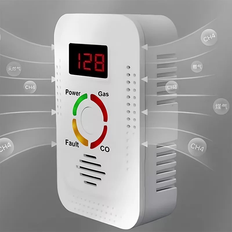 Effektiv Gas- og Kuliltealarm med Digital Visning