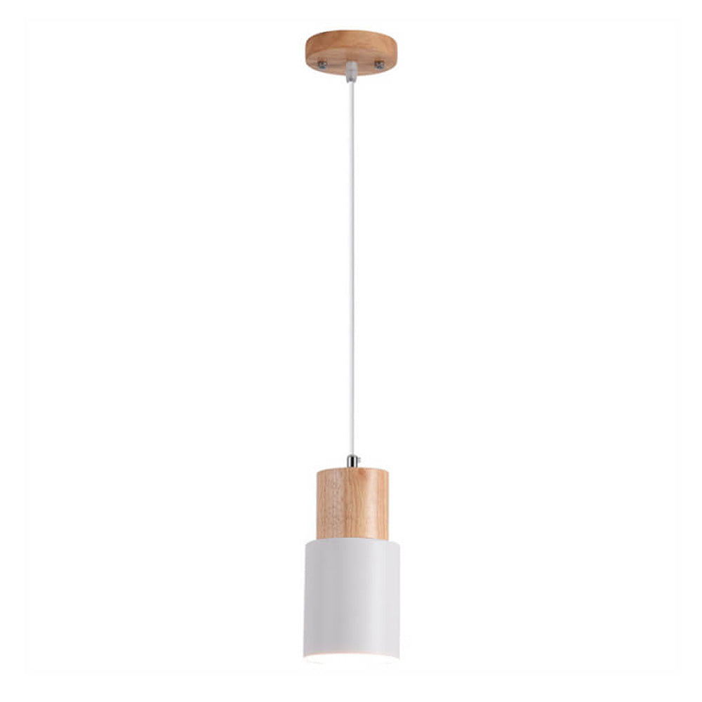Elegant Träpendel i Svart – Modern Cylinderdesign