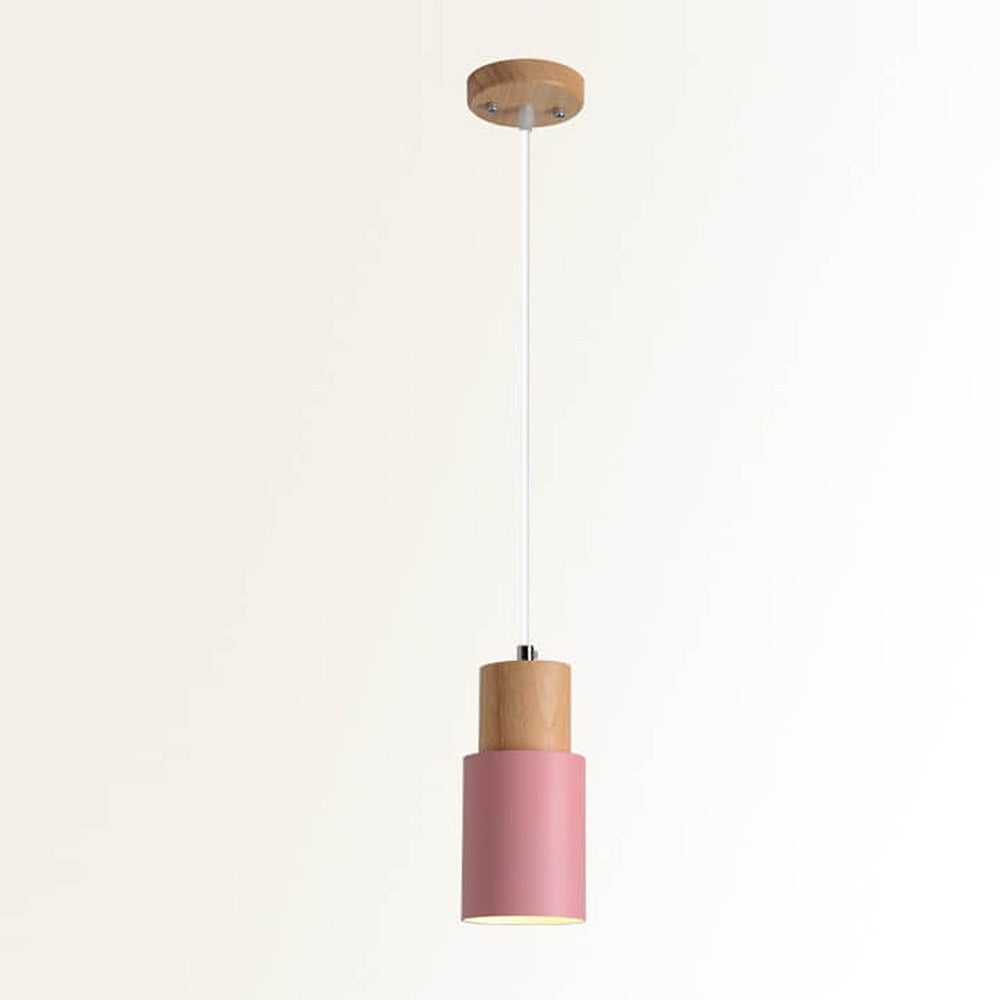 Elegant Träpendel i Svart – Modern Cylinderdesign