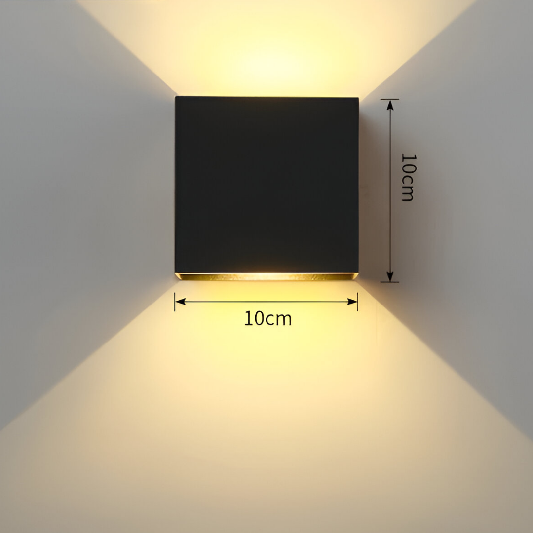 Elegant LED-vägglampa med skandinavisk design och energieffektivitet