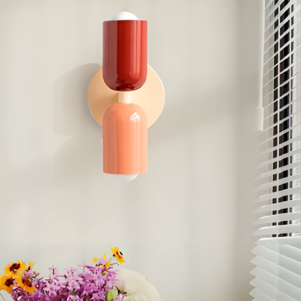 Modern LED-vägglampa med energieffektiv belysning