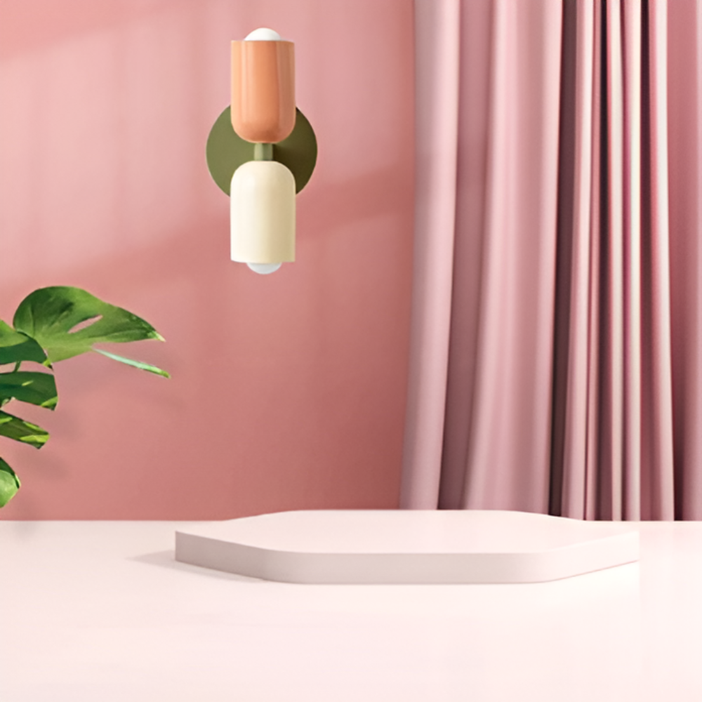 Modern LED-vägglampa med energieffektiv belysning