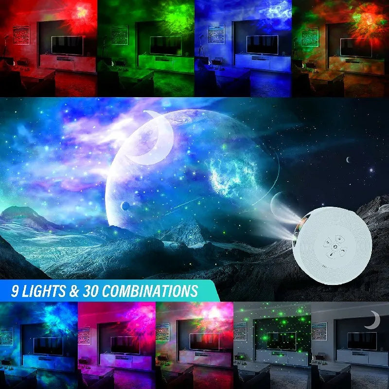 LED Projektorlampe med Nordlys - Skab en Magisk Atmosfære