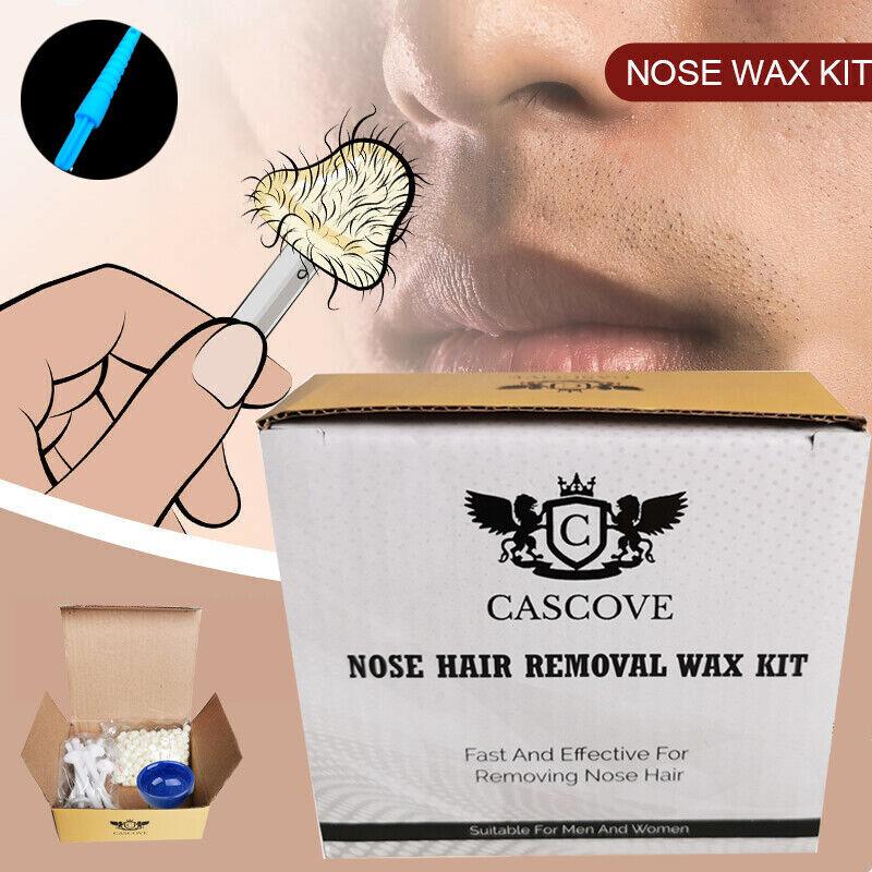 WaxAway Pro Set för Hårborttagning från Näsa och Öron för Män – Smärtfri med Strips