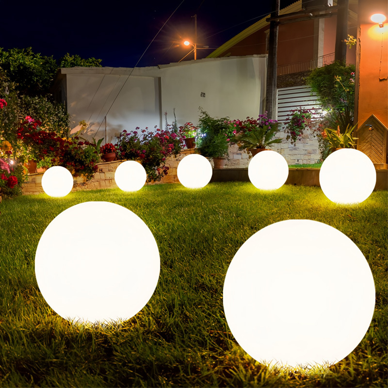Elegant solcelle kuglelampe til haven – stemningsfuld LED-lys