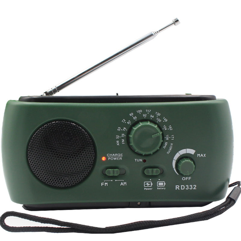 Bærbar Nødradio med AM/FM/NOAA, USB & LED Lommelygte