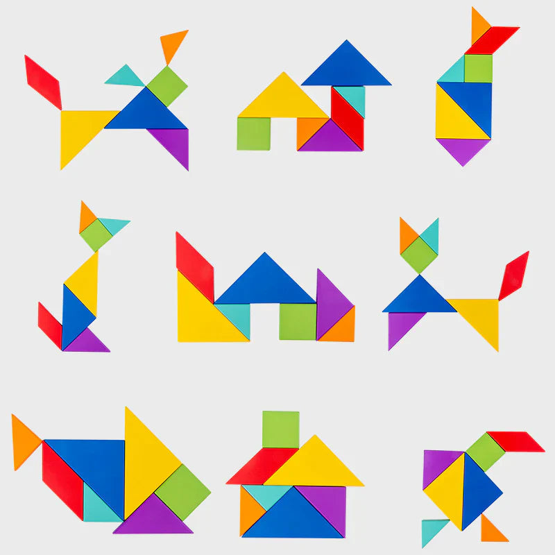 Magnetisk Tangram Bok - Kreativ Lek & Lärande på Språng