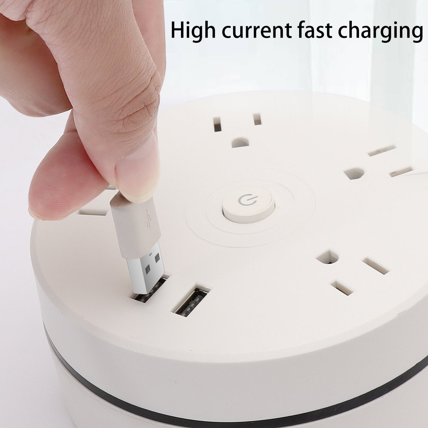 Round Total Connect-kabel för strömförlängning