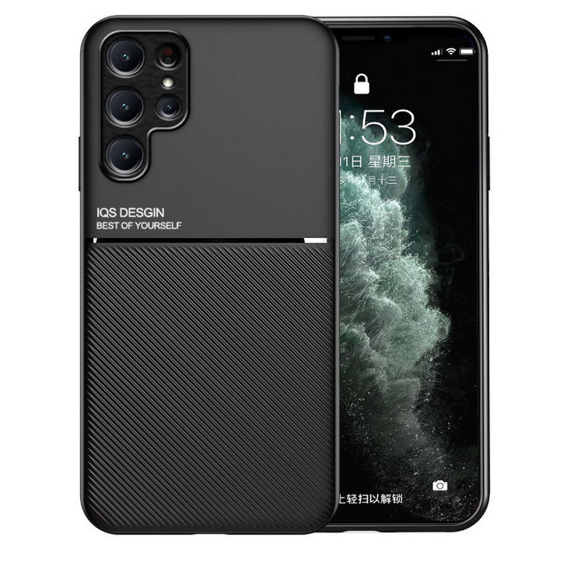 Enfarvet Twill Stødabsorberende Cover til Samsung