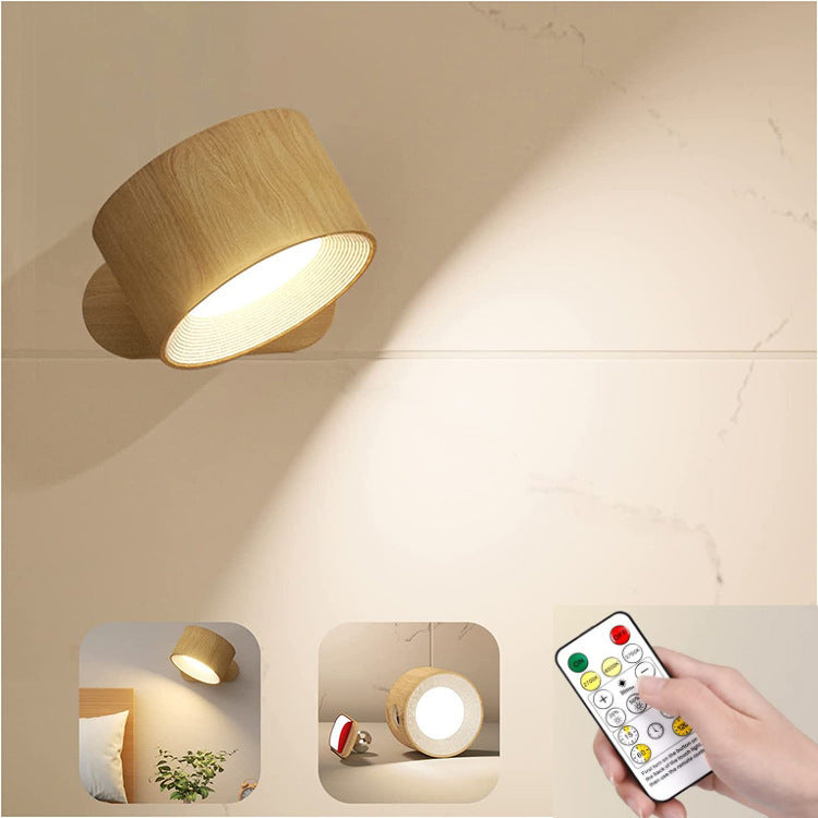 Modern vägglampa med USB-laddning och justerbara ljusinställningar