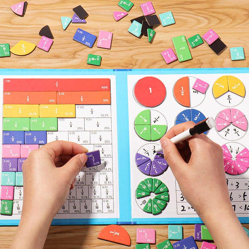 Montessori Brøk Disk Sæt – Gør Matematik Sjovt og Forståeligt