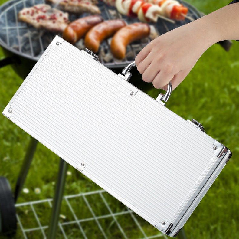 Grillmästarens Grilltillbehörsset i Rostfritt Stål – 22 Delar