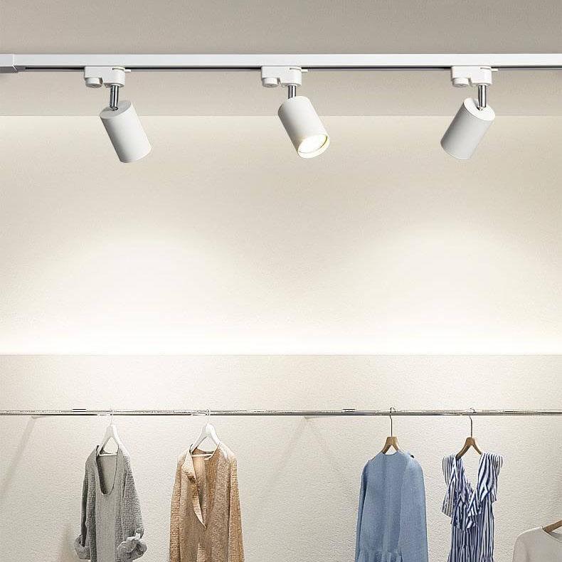 Moderne LED Loftlampe med Justerbare Spotlys i Sort Metal