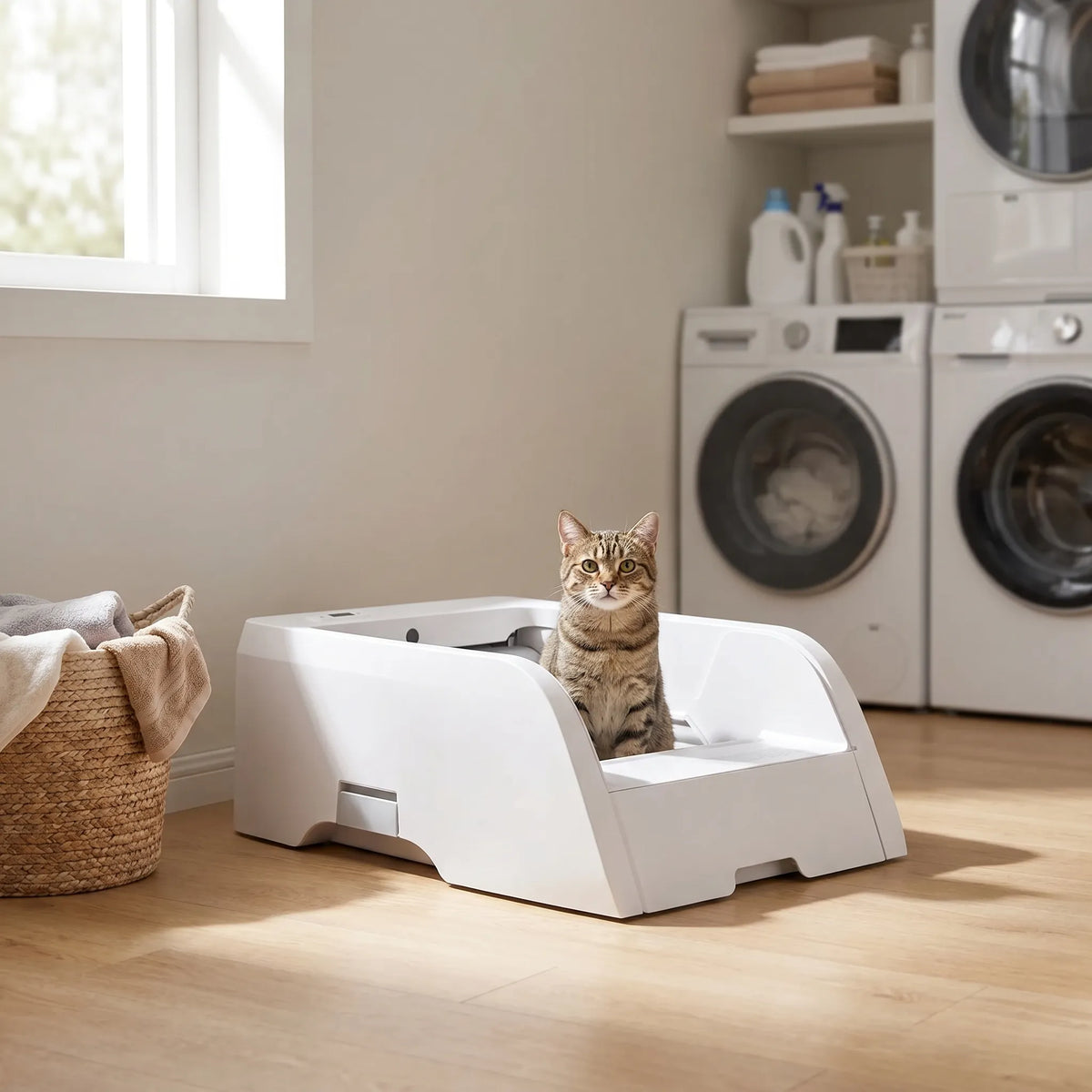 Öppen elektrisk kattlåda