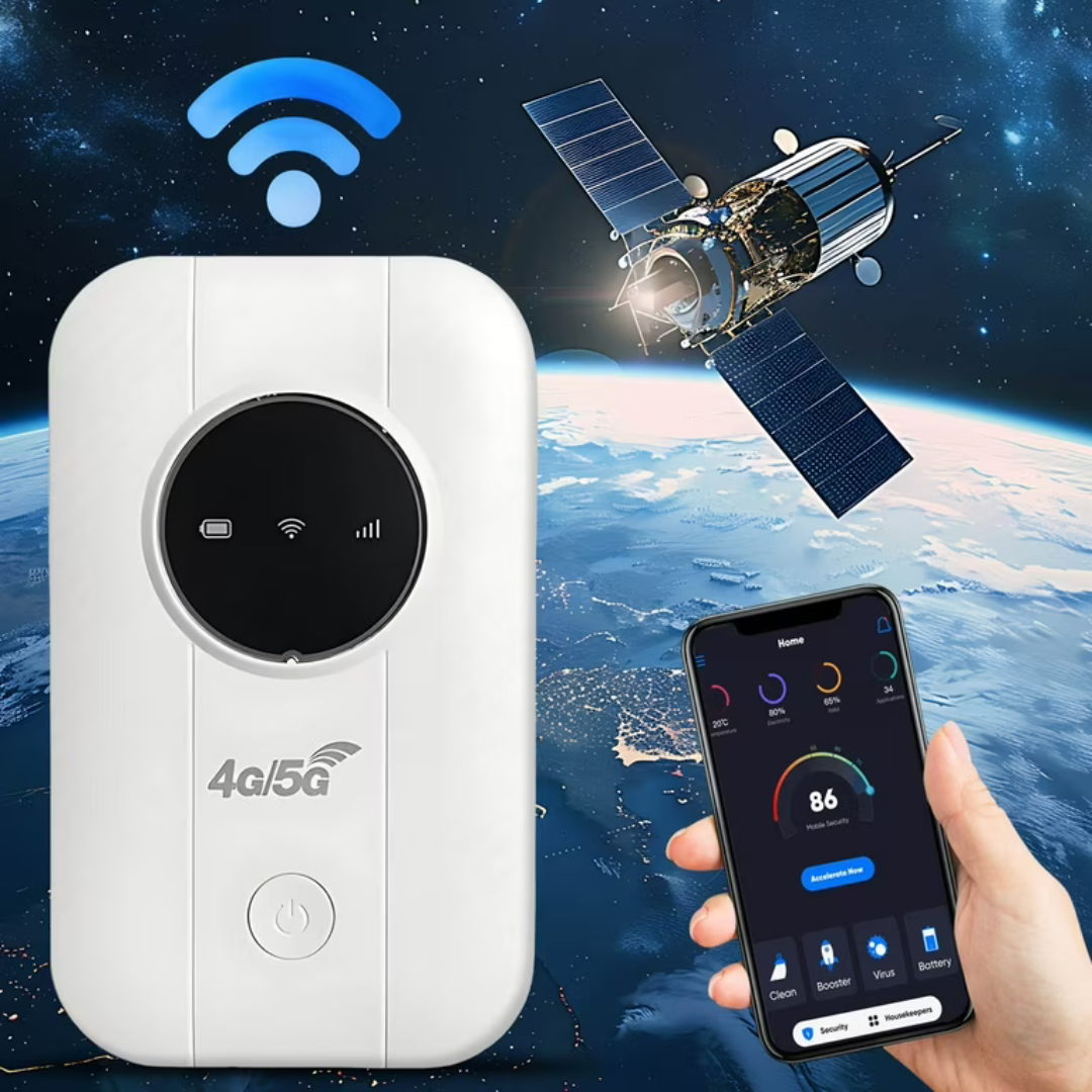 Kompakt 4G/5G Mobil Router med Wi-Fi Hotspot Funktion