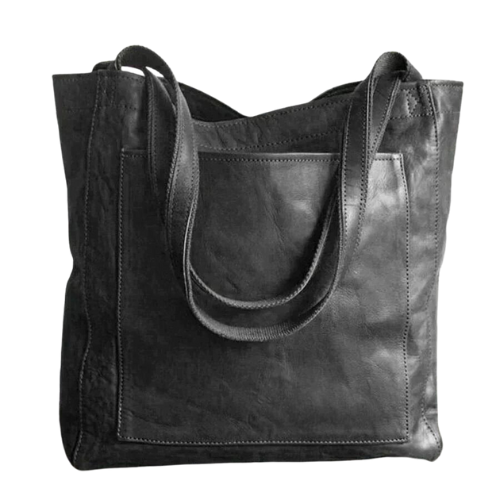 Elegant Retro Lædertaske med Stor Kapacitet
