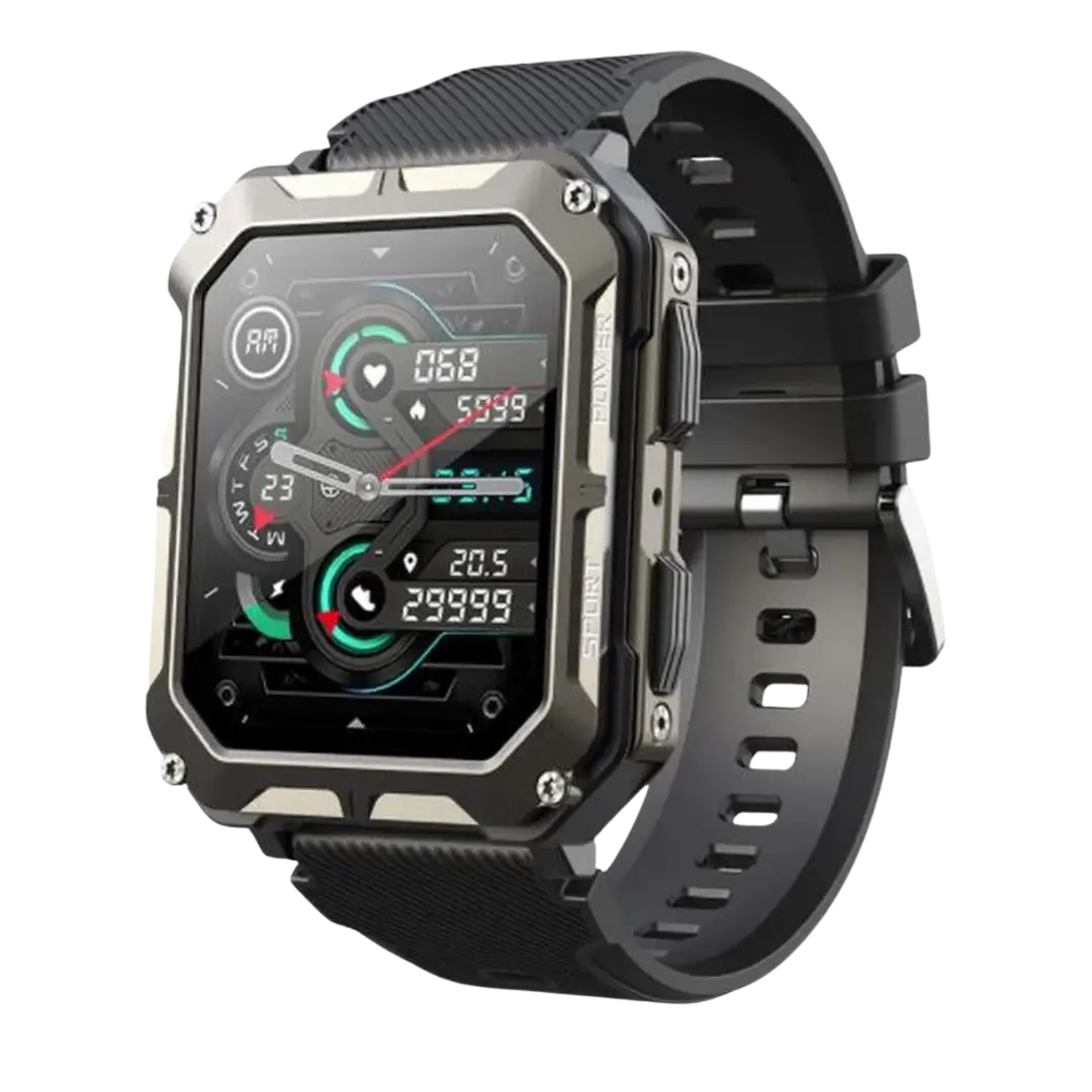 Robust Smartwatch med Pulsmonitor og Skridttæller