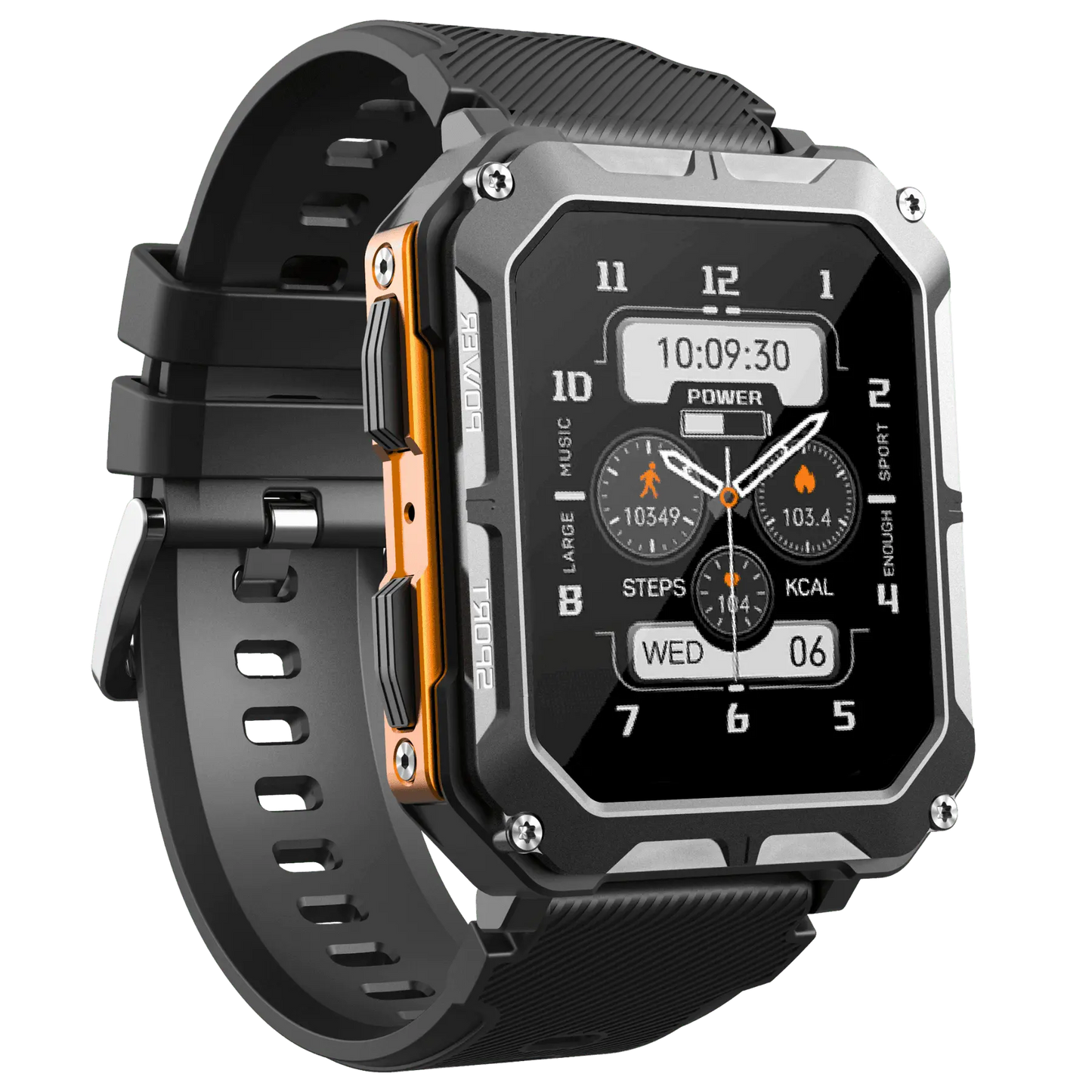 Robust Smartwatch med Pulsmonitor og Skridttæller