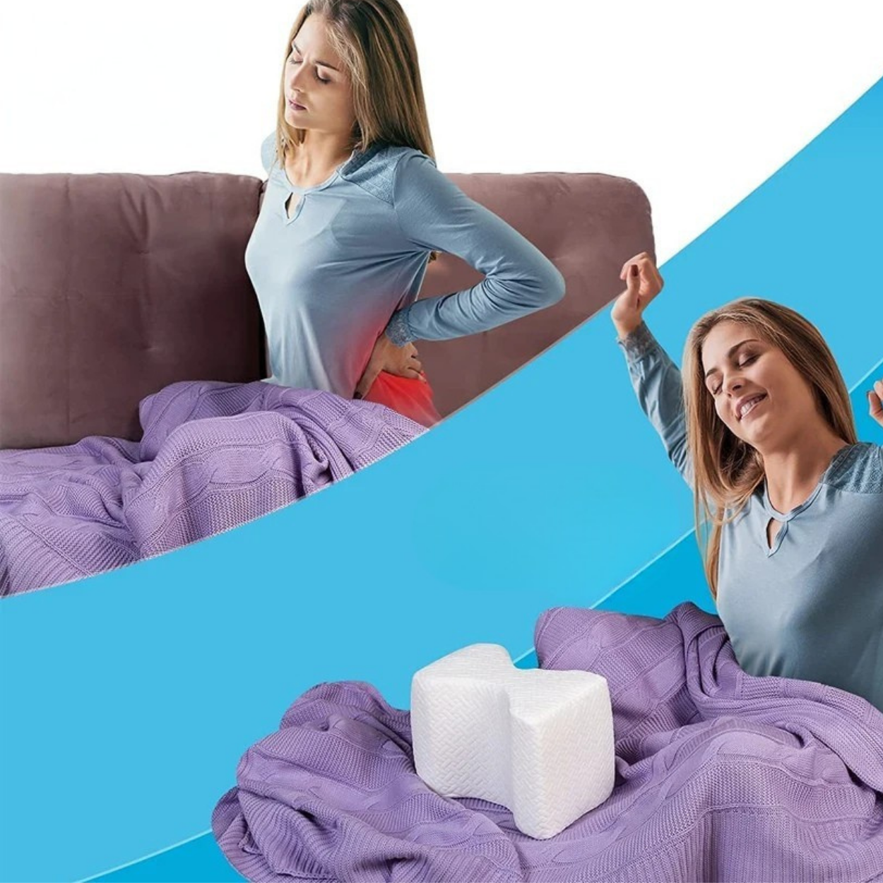 Ergonomisk knästödskudde